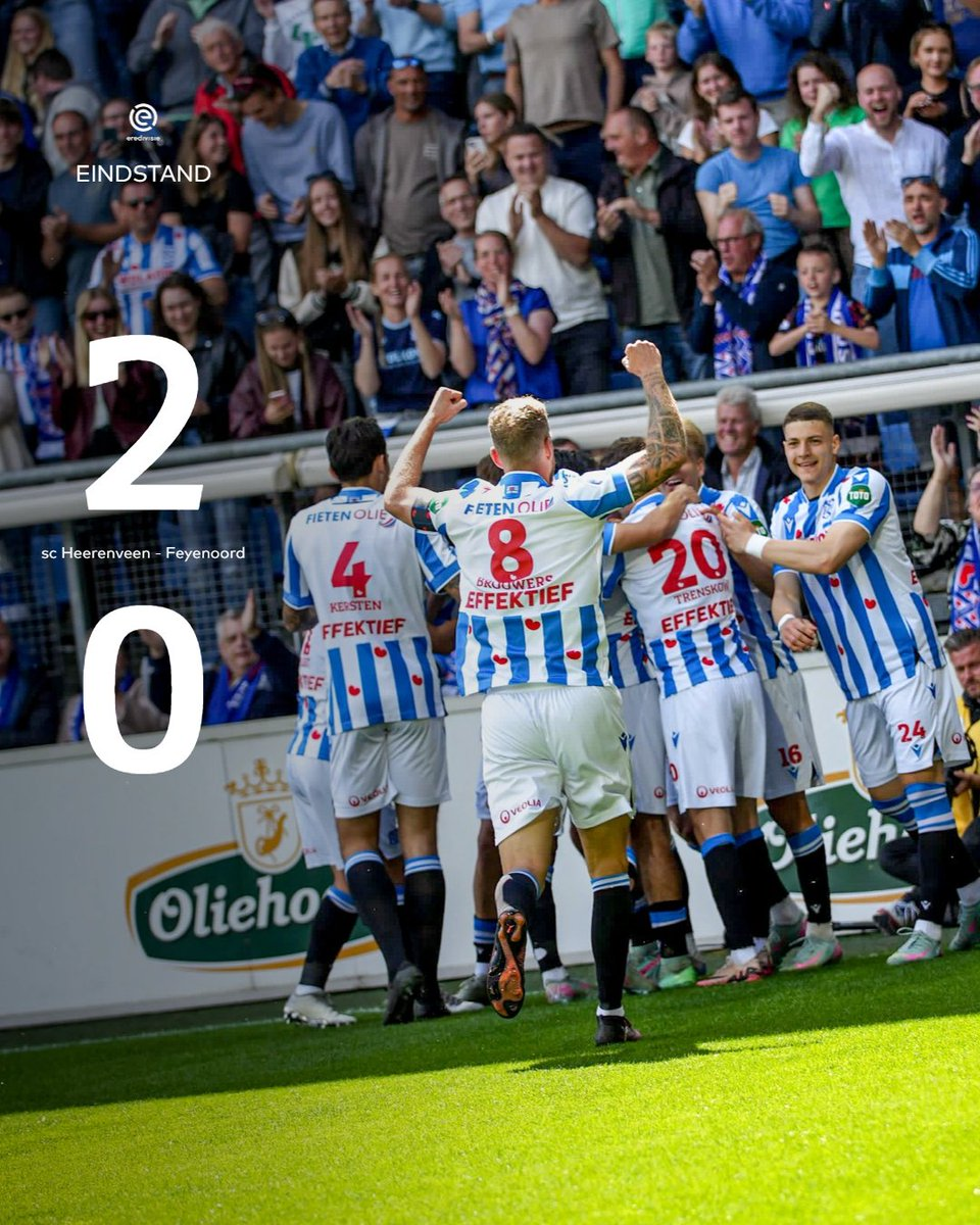 报答老东家？费耶诺德末轮0-2海伦芬，助后者获得欧战附加赛资格